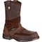 Georgia Boot Men's Waterproof Wellington Work Boot, 11 M, Steel Toe, 10 in H, Brown, G4603 G4603 - alternate 1